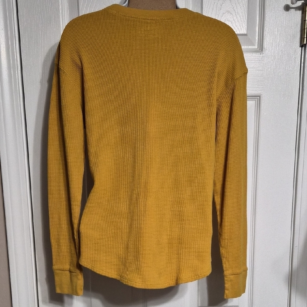 Time and Tru Mustard Long Sleeve Women's Top Size Medium - Picture 3 of 7